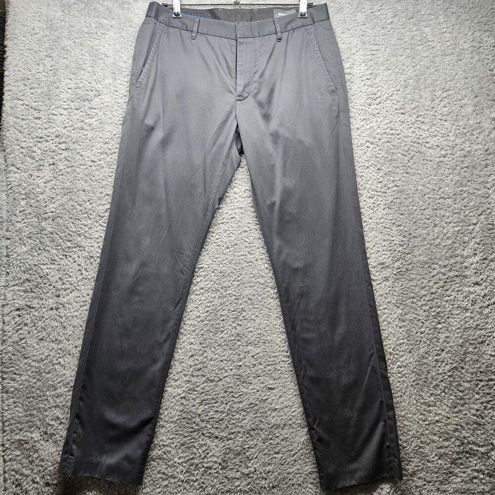 Bonobos Mens Gray Friday Chino Pants Size 32 Slim Lightwight Preppy Outdoor Golf
